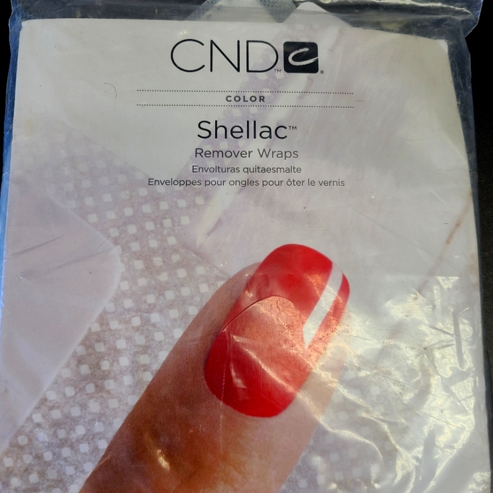 Shellac nail pads for removel
